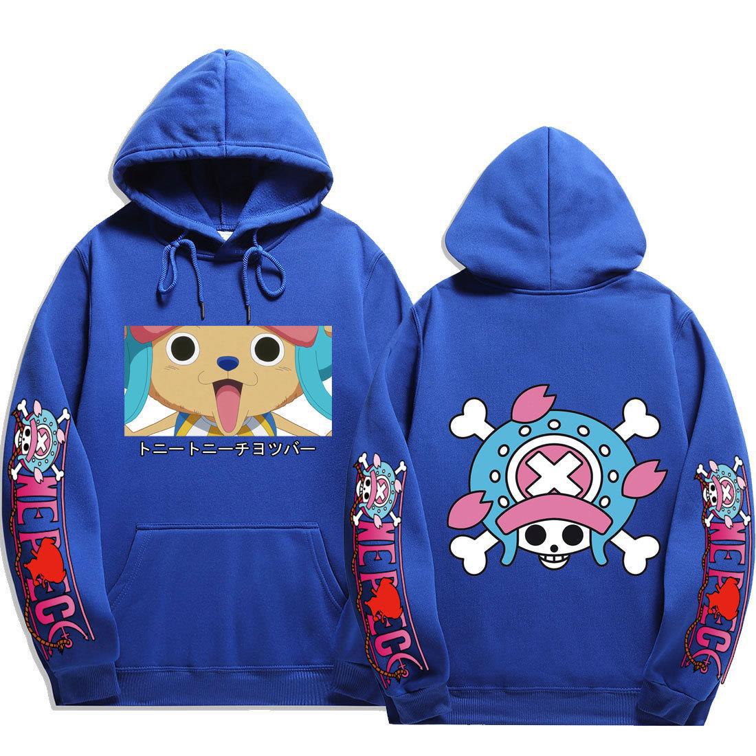 Unisex Cute Chopper Printed Loose Hoodie