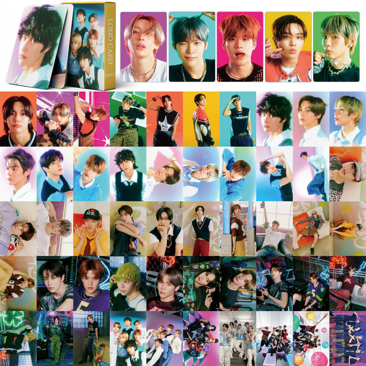 55 KPOP Lucky LOMO Cards