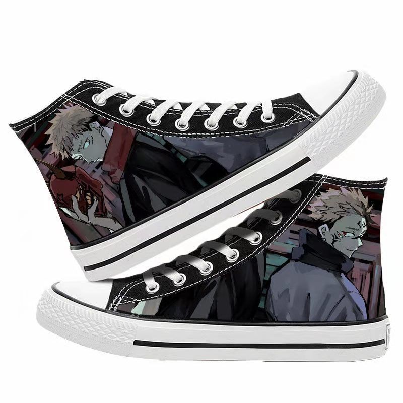 Unisex Casual Anime 3D Printed Canvas Shoes