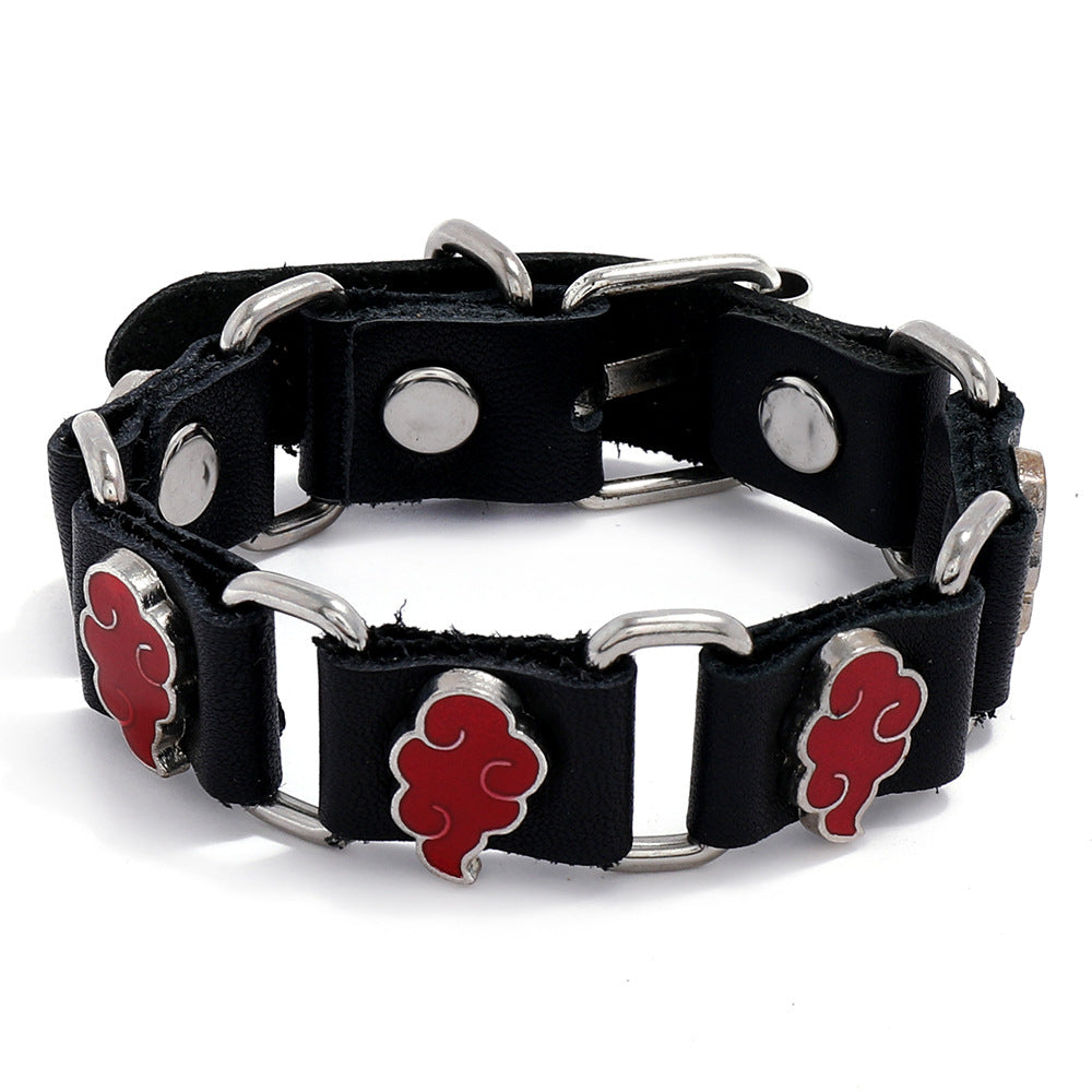 Trendy Men's Anime Cowhide Bracelet