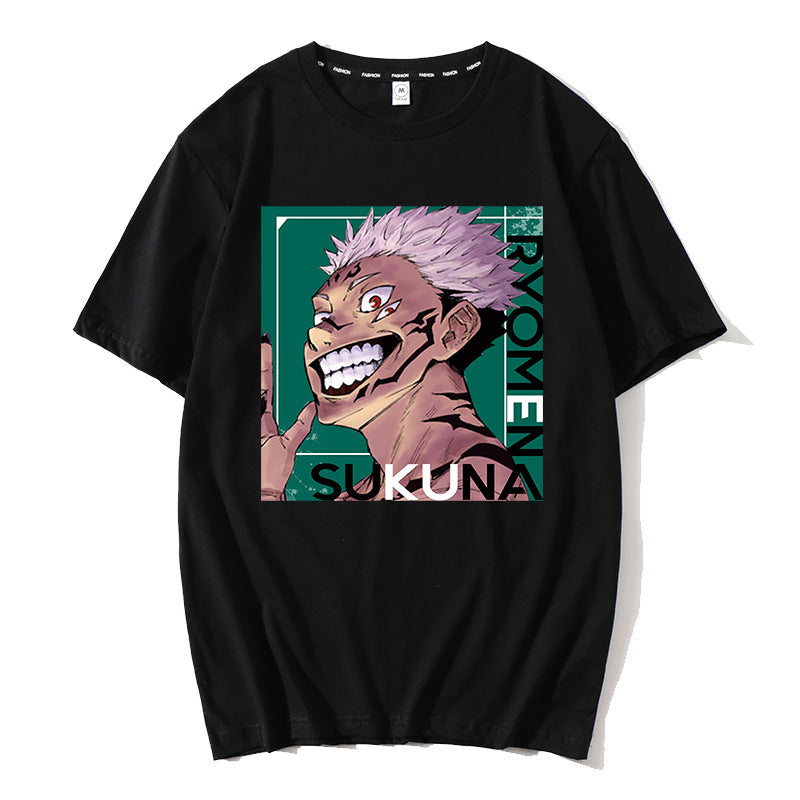 Unisex Anime Graphic Short Sleeve T-Shirt