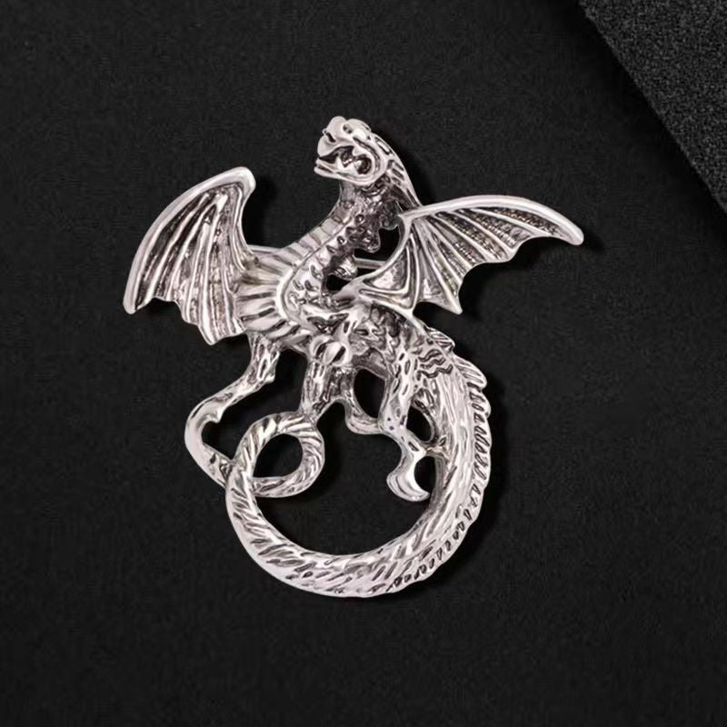 Retro Cartoon Dragon Shape Brooch