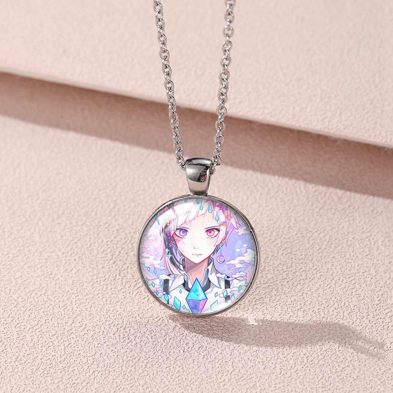 Anime Time Gem Necklace