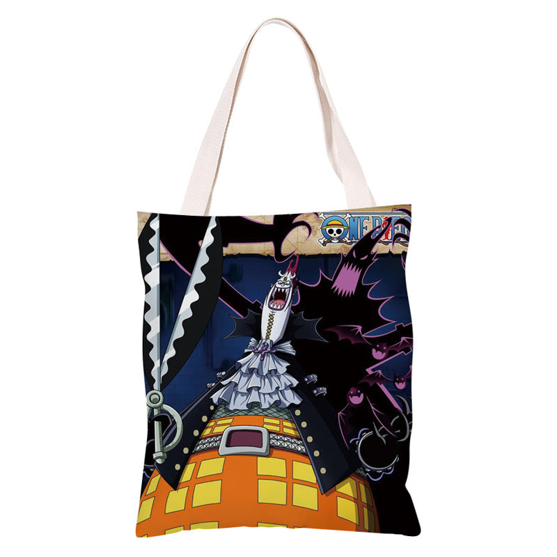 Trendy Anime Canvas Shoulder Bag