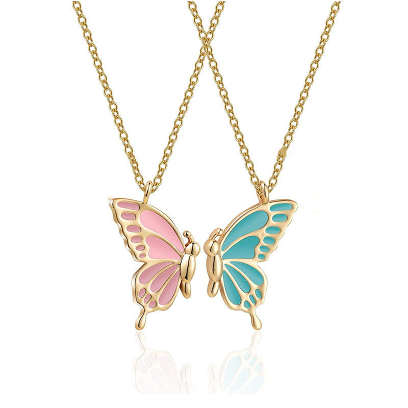 Niche Butterfly Friendship Necklace
