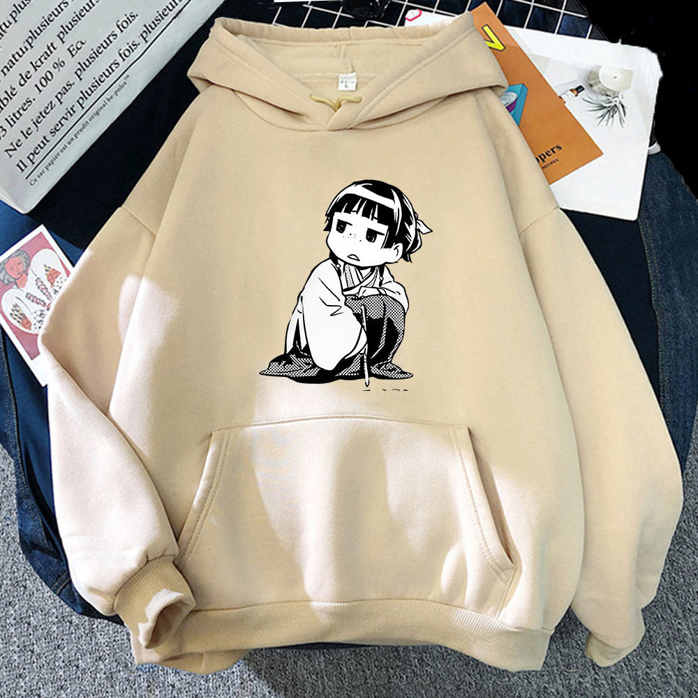 Cute Anime Graphic Pullover Hoodie