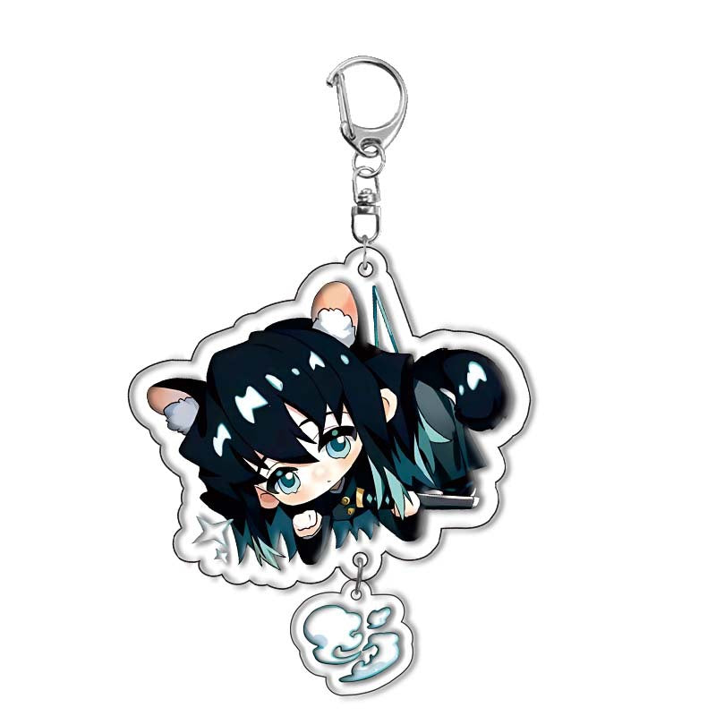 Tanjiro Acrylic Double-sided Keychain