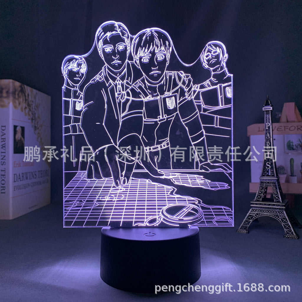 Colorful Anime Acrylic 3d Night Light