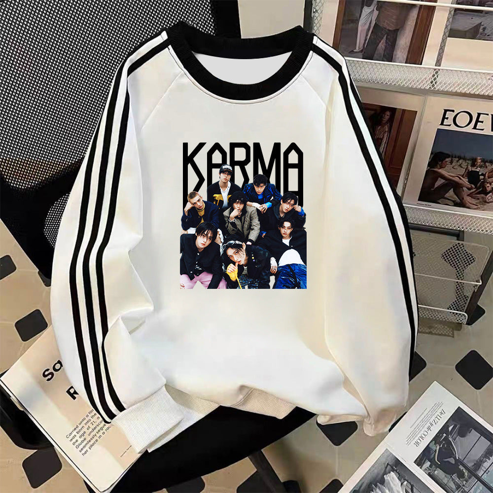Casual KARMA Album College Crew Neck Sweatshirt