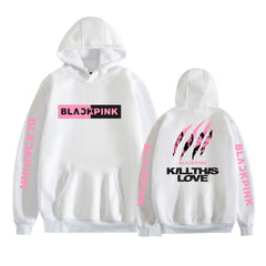 KPOP Girls' Casual Letter Print Hoodie