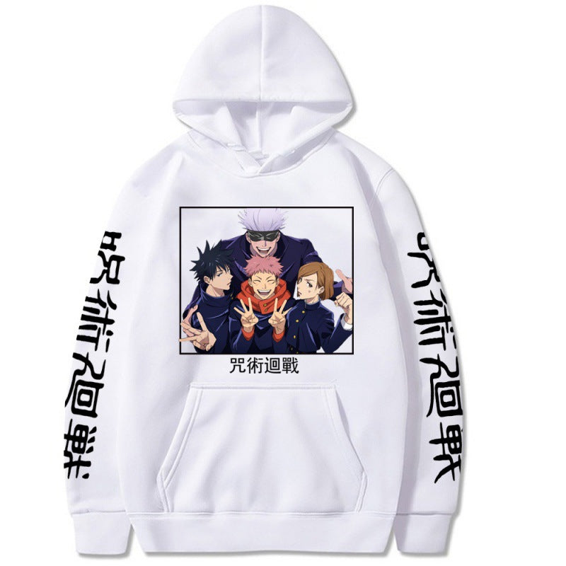 Casual Trendy Anime Print Loose Hoodie