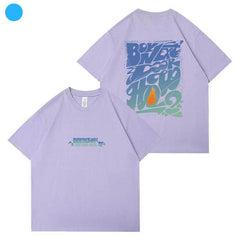 KPOP HOW Graphic Printed Short-sleeved T-shirt