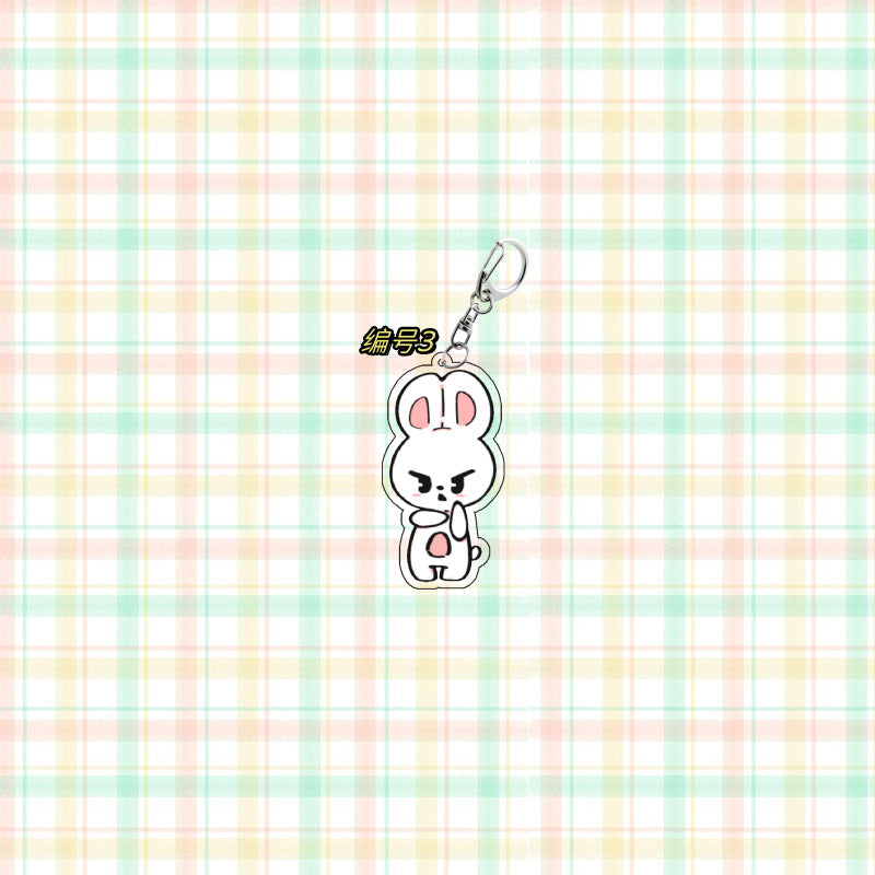 Kpop Cartoon Keychain Set