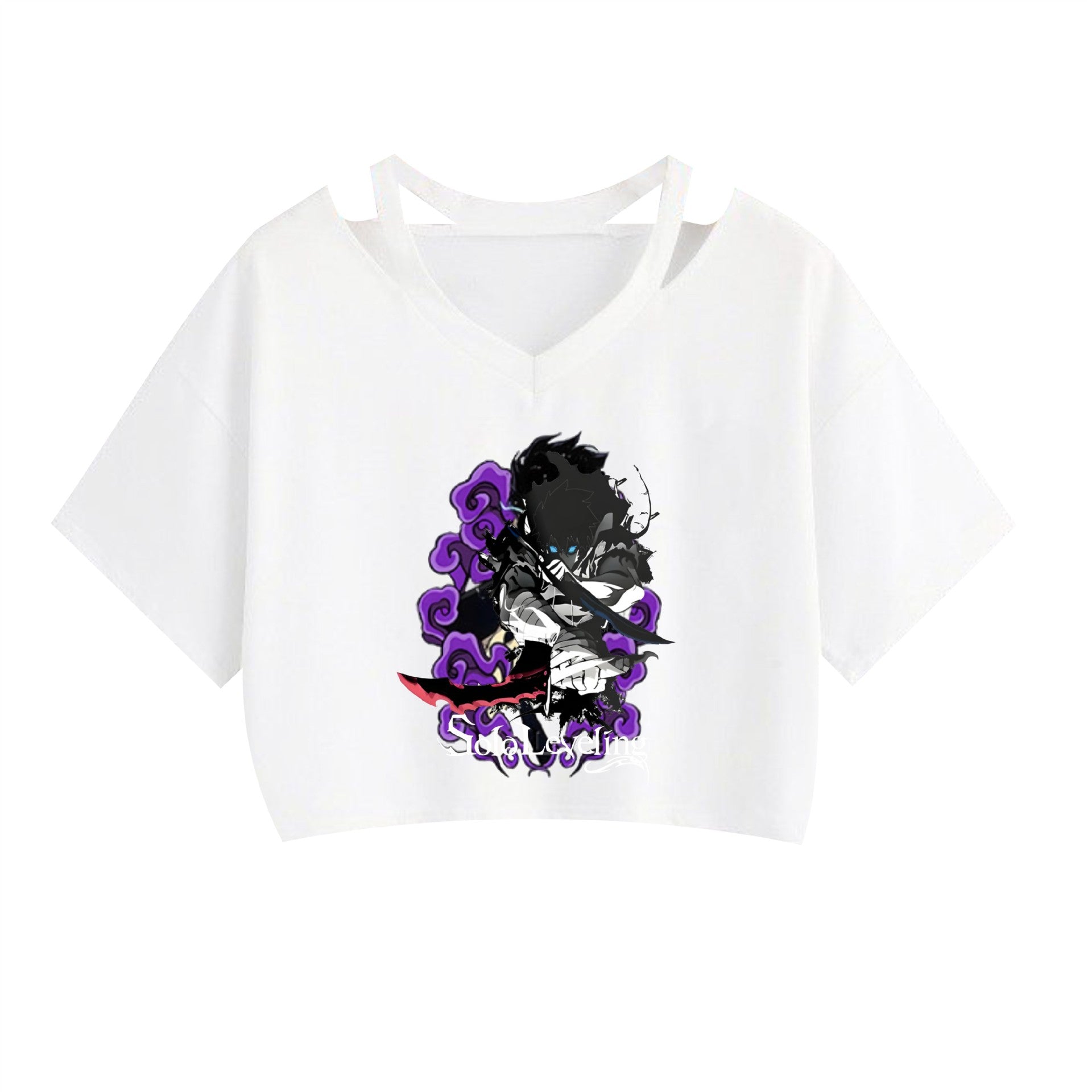 Women's Anime Graphic Printed Crop Top