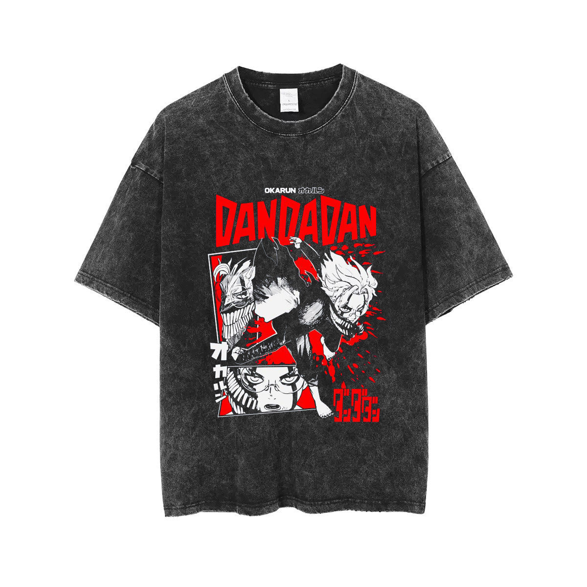 Retro Anime Printed Casual Cotton T-Shirt