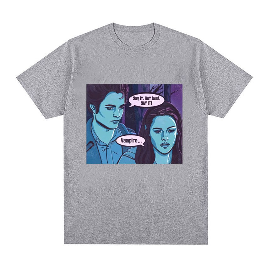 Vintage Vampire Comic Graphic T-Shirt