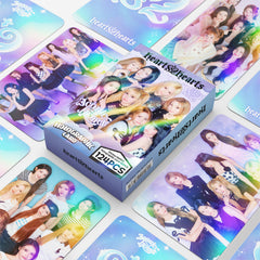 124PCS H2H ICONIC HEART Holographic Photocard Sticker