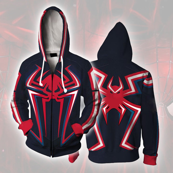 Cool Spider Universe Cosplay Men's Zipper Hoodie