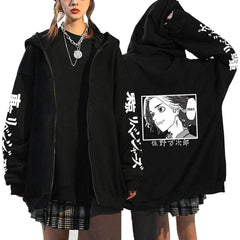 Men's Tokyo Anime Zipper Loose Hoodie