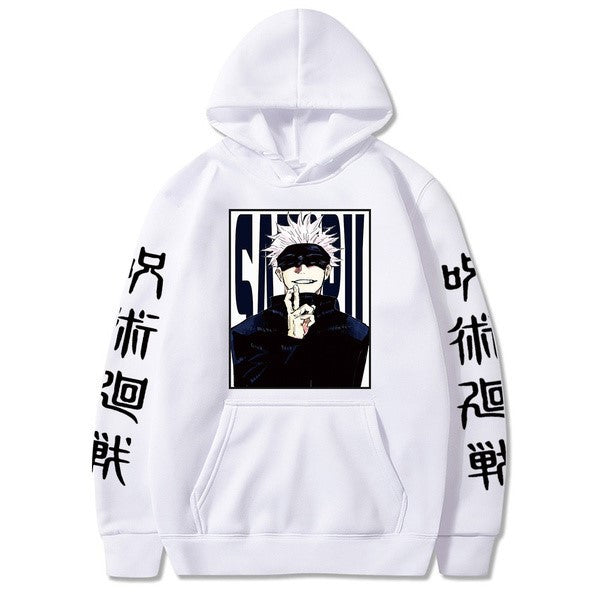 Unisex Anime Graphic Print Loose Hoodie