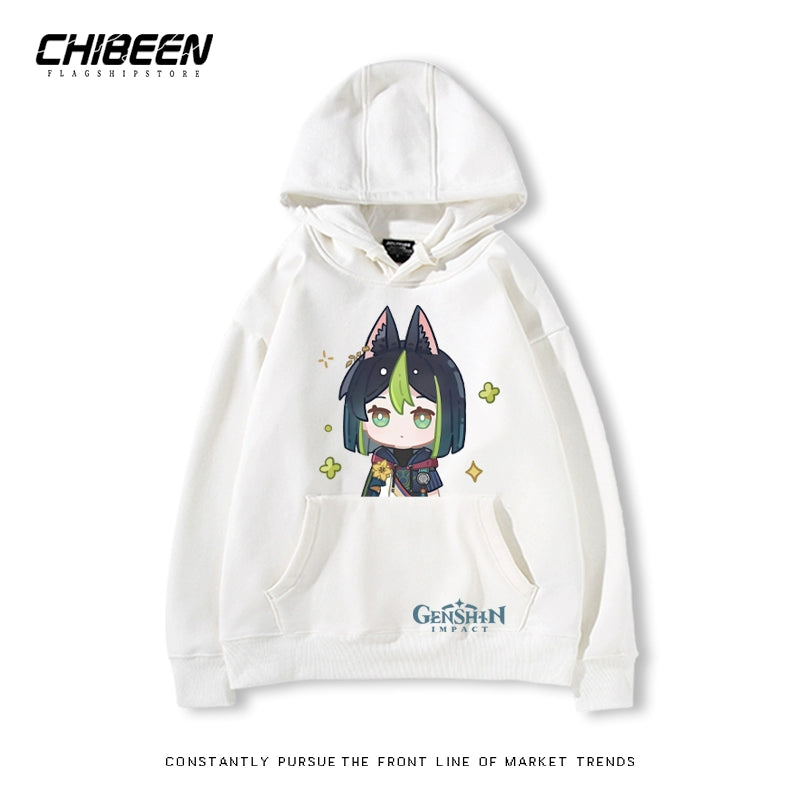 Unisex Game Cartoon Print Casual Hoodie