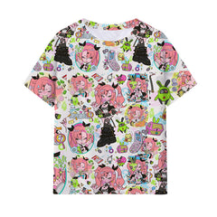 Game Digital Print Short-sleeved T-shirt