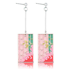 Chic Anime Tanjiro Cosplay Earrings