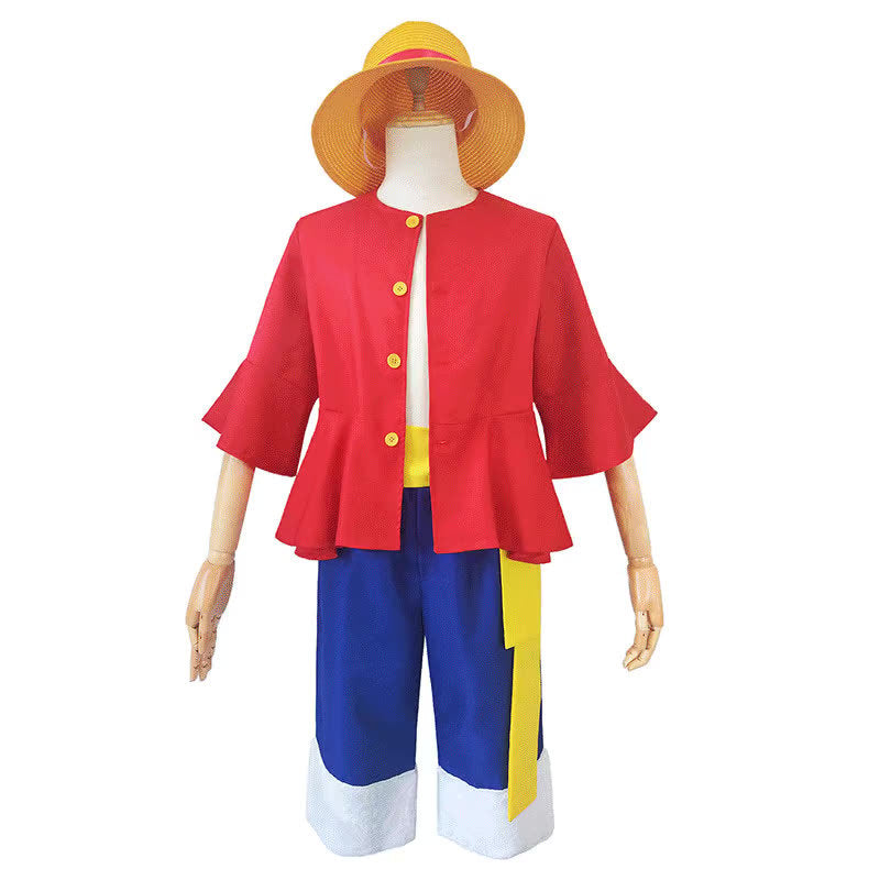 Trendy Unisex Luffy Cosplay Clothing Set