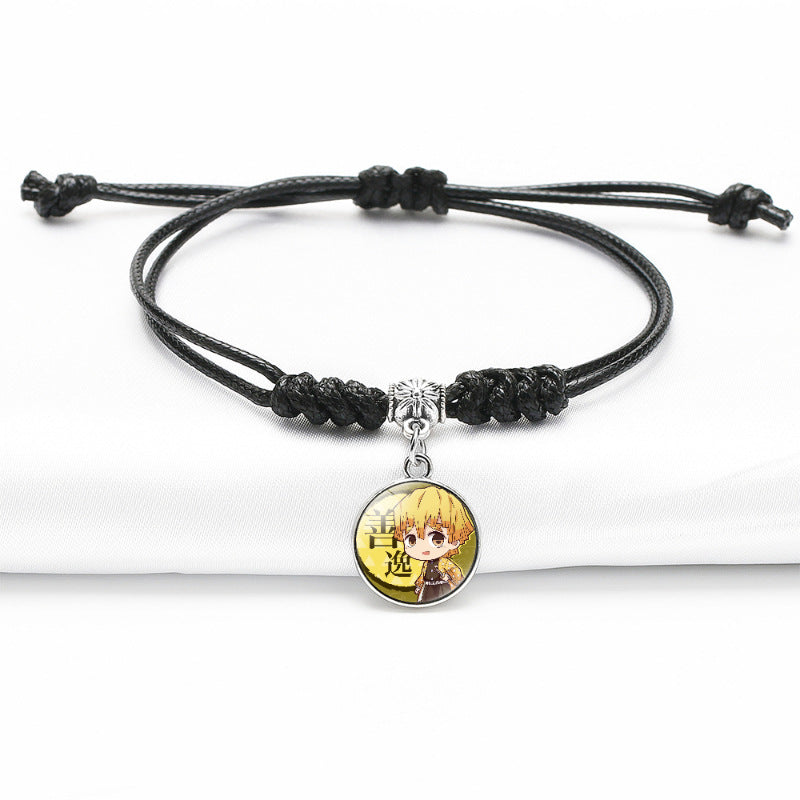 Chic Anime Gem Black Bracelet