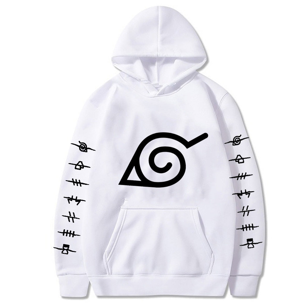 Trendy Anime Logo Printed Unisex Casual Hoodie