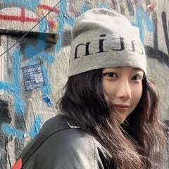 KPOP Letter Knitted Hat