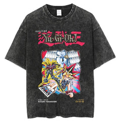 Retro JOJO Anime Washed Short Sleeve T-Shirt