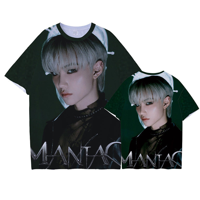 Trendy Kpop 3D Printed Short-sleeved T-shirt