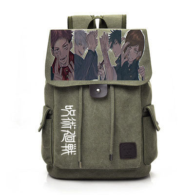 Retro Anime Canvas Schoolbag Backpack