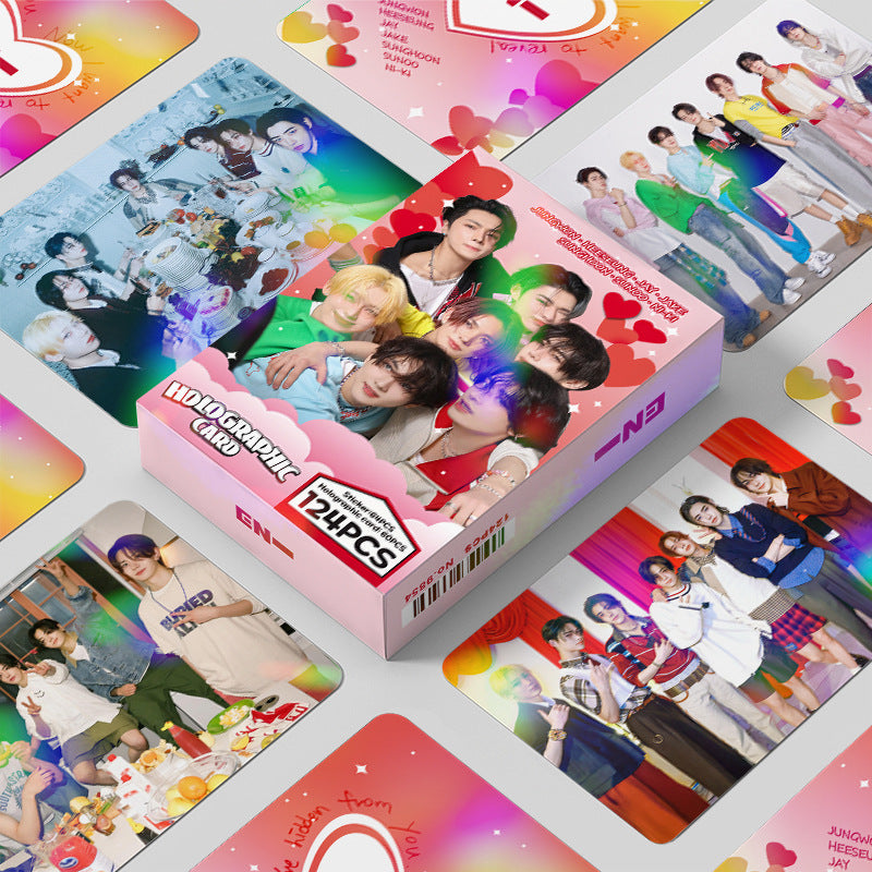 124 PCS KPOP Laser Card Collection