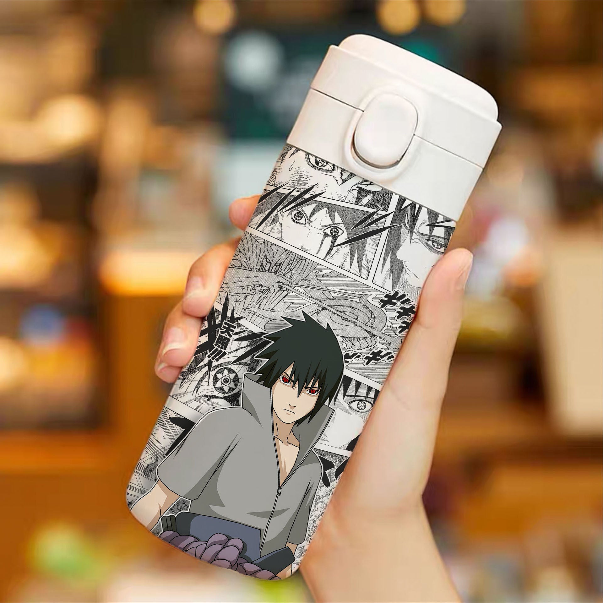 Cool Anime Straw Thermos Cup