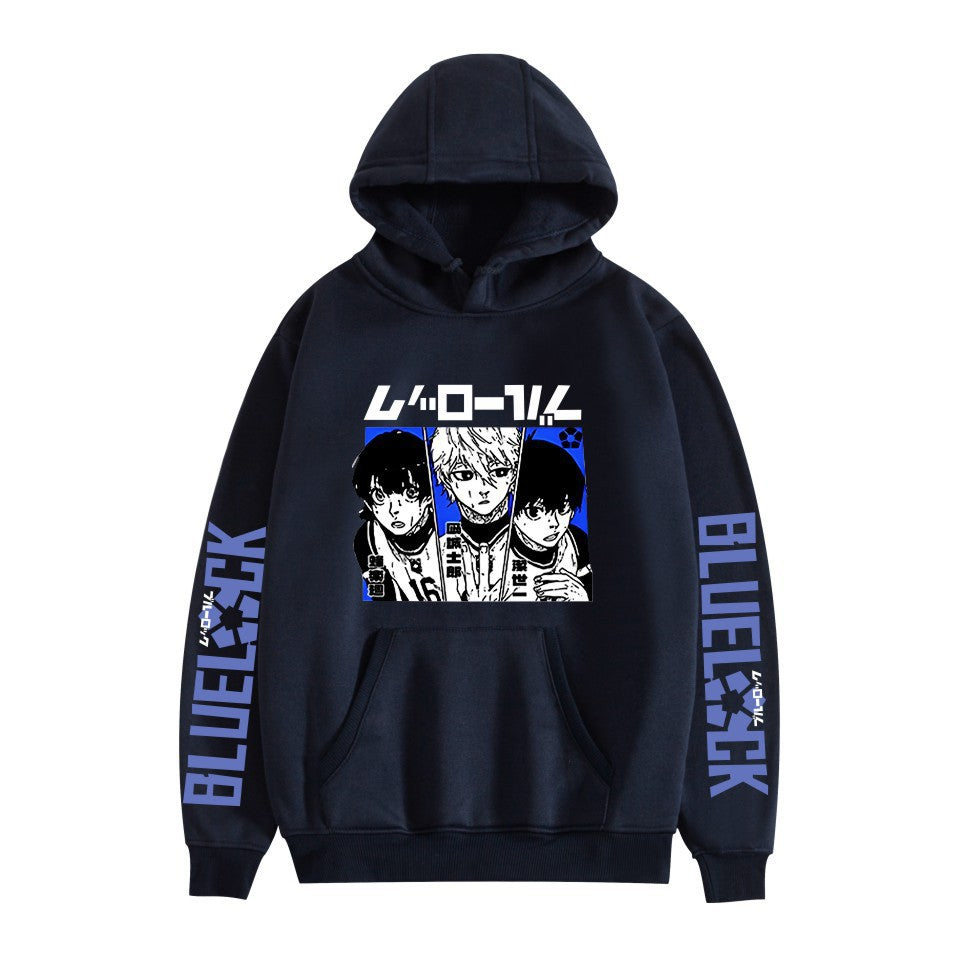 Unisex Anime Pattern Print Casual Loose Hoodie