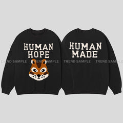 J-HOPE HUMAN HOPE Printed Crew Neck Sweatshirt