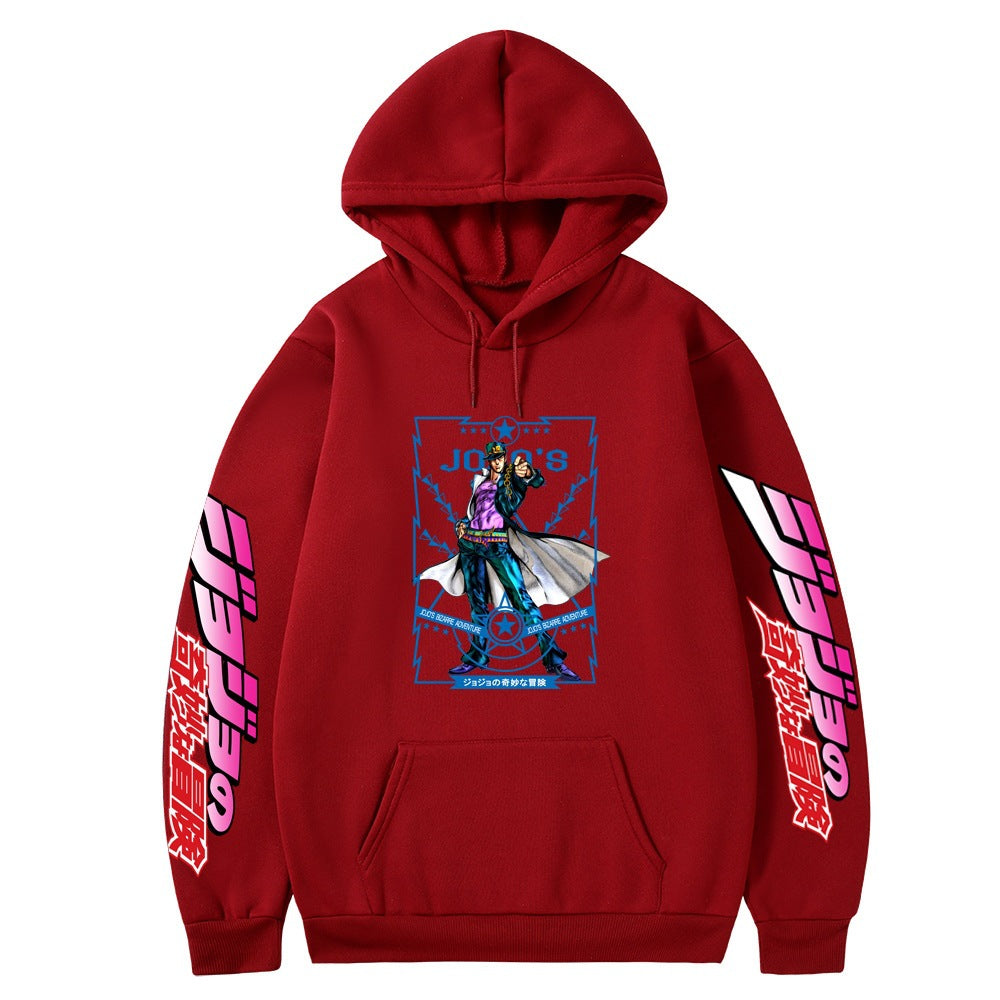 Trendy Jojo Graphic Printed Loose Hoodie