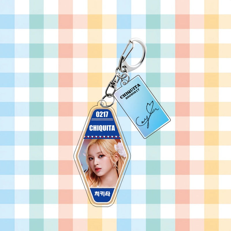 KPOP RAMI AHYEON Rhombus Keychain