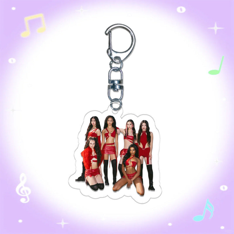 KATSEYE Acrylic Pendant Keychain