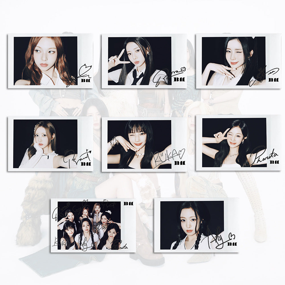 KPOP Polaroid Signature Cards