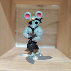 Trendy Anime Muscle Rat Ornament Figure