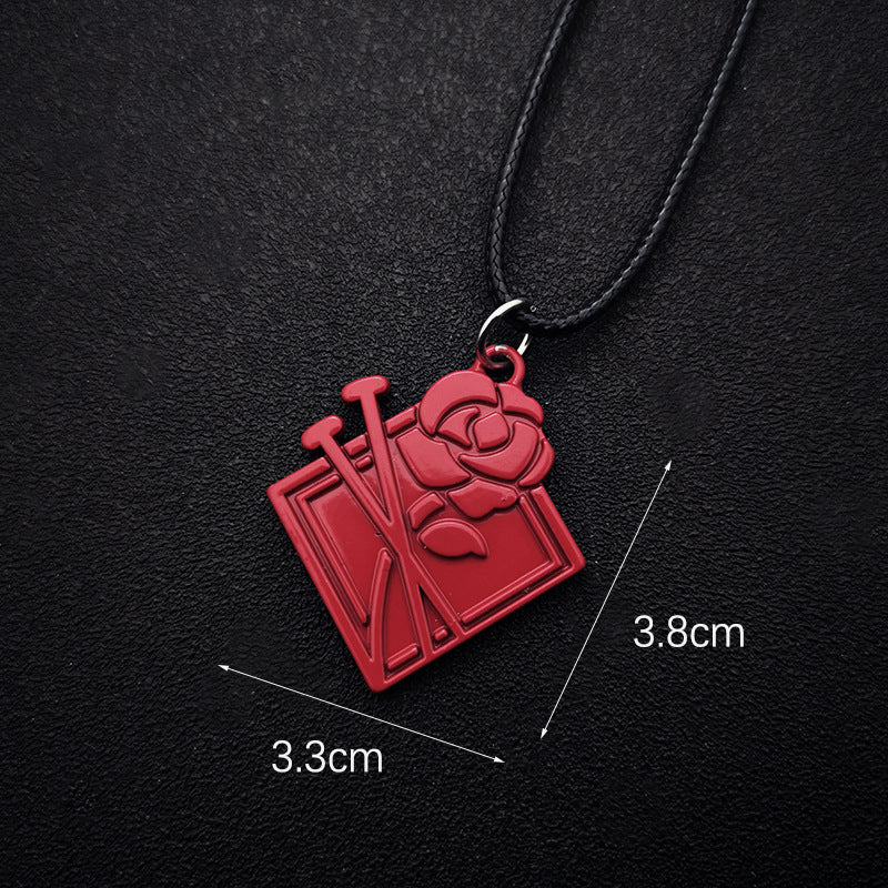 Cool Anime Weapon Keychain Necklace Pendant