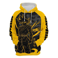 Casual Men's Anime Pattern Pullover Hoodie