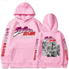 Unisex Jojo Anime Casual Loose Hoodie