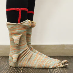 Unisex Crocodile Knitted Socks