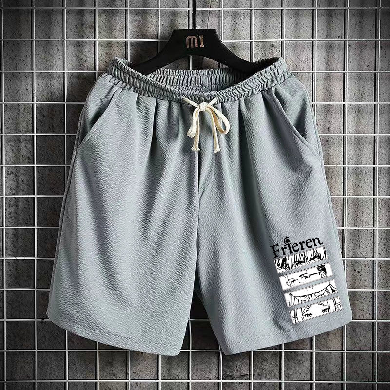 Men's Anime Loose Breathable Beach Shorts