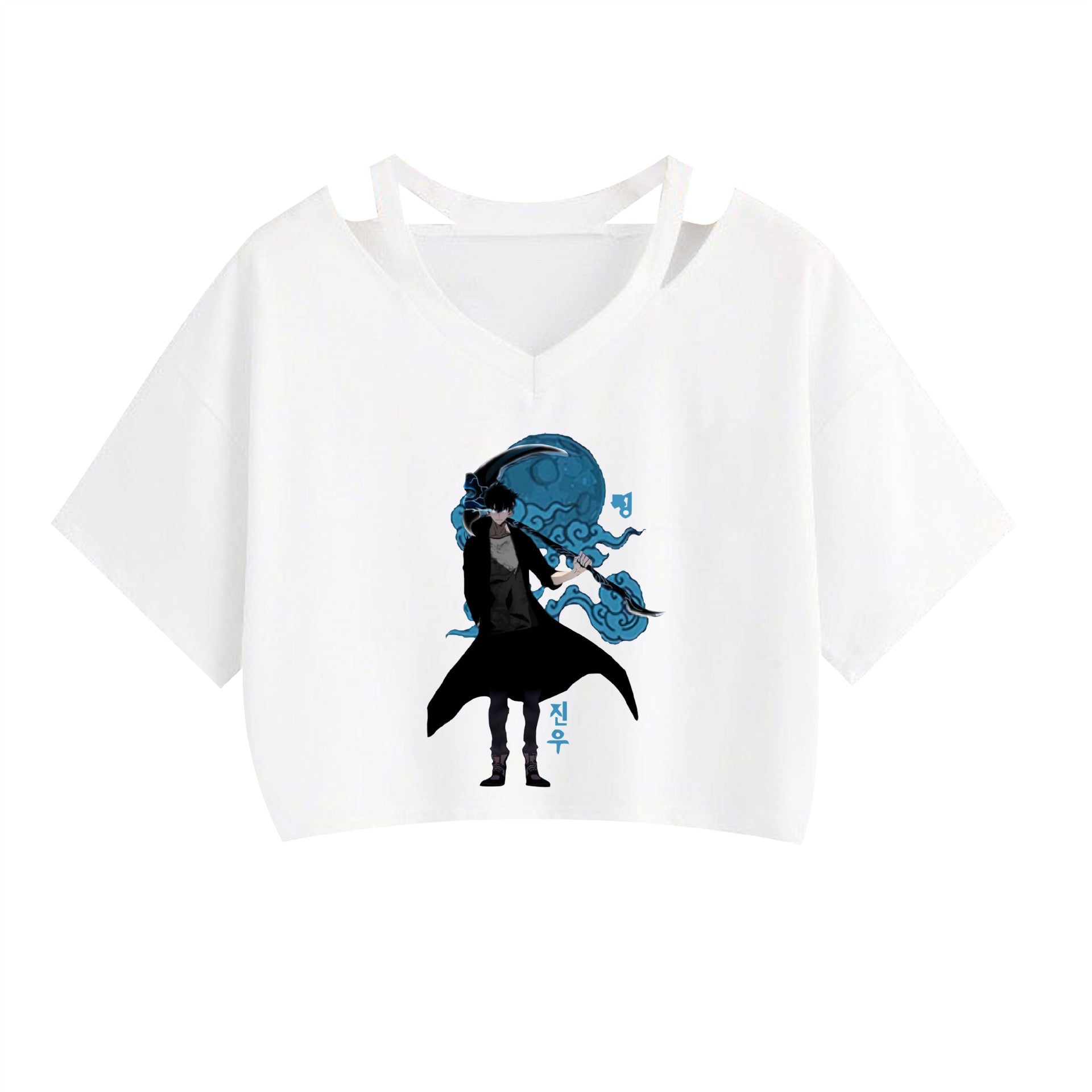 Women's Anime Graphic Printed Crop Top