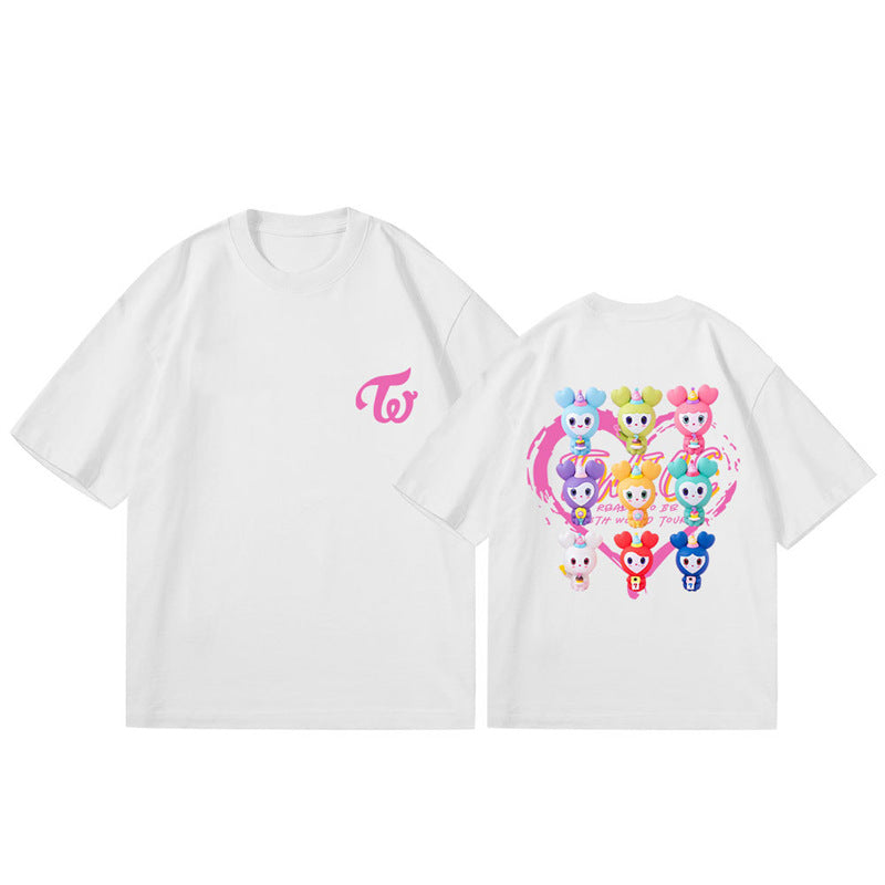 Twice Doll Logo Print Short-sleeved T-shirt